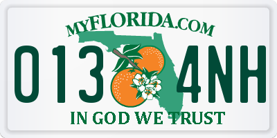 FL license plate 0134NH