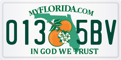 FL license plate 0135BV