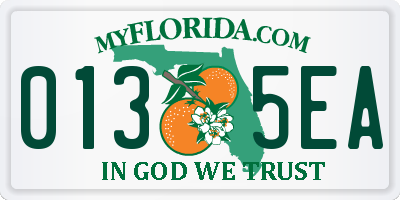 FL license plate 0135EA