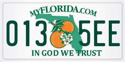 FL license plate 0135EE