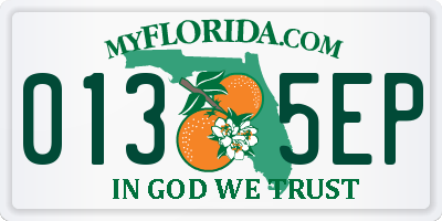 FL license plate 0135EP
