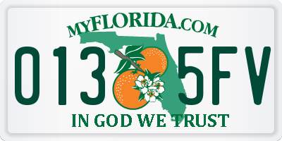 FL license plate 0135FV