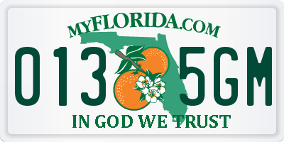 FL license plate 0135GM