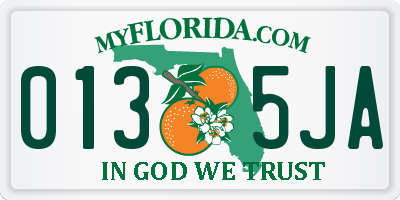 FL license plate 0135JA