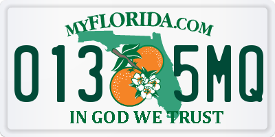 FL license plate 0135MQ