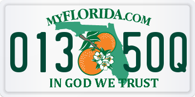 FL license plate 0135OQ