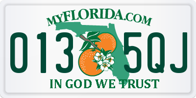 FL license plate 0135QJ
