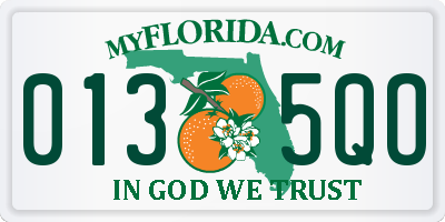 FL license plate 0135QO