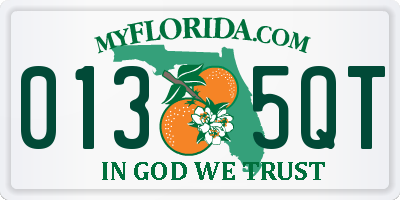FL license plate 0135QT