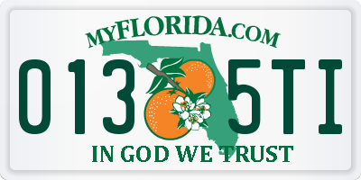 FL license plate 0135TI