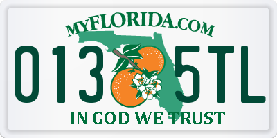 FL license plate 0135TL