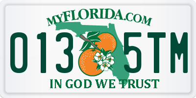 FL license plate 0135TM