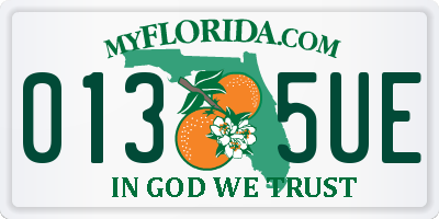 FL license plate 0135UE