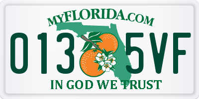 FL license plate 0135VF