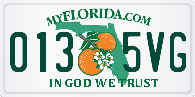 FL license plate 0135VG