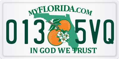 FL license plate 0135VQ