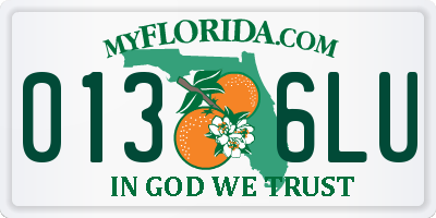 FL license plate 0136LU