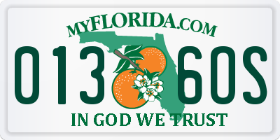 FL license plate 0136OS
