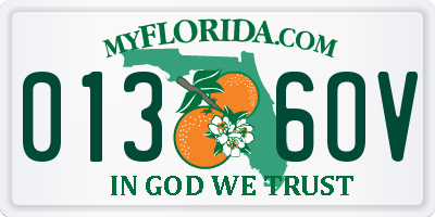 FL license plate 0136OV