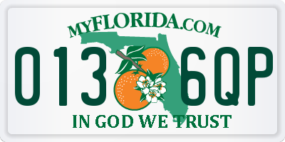FL license plate 0136QP