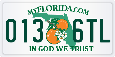 FL license plate 0136TL
