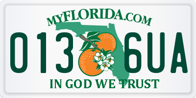 FL license plate 0136UA