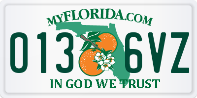 FL license plate 0136VZ