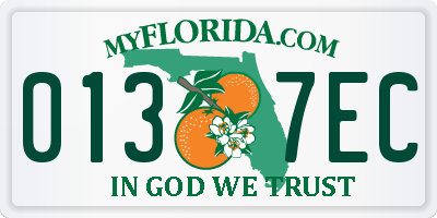FL license plate 0137EC