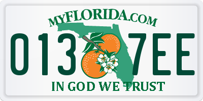 FL license plate 0137EE