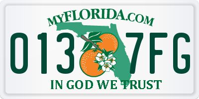 FL license plate 0137FG