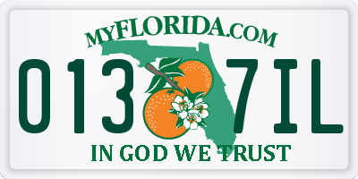 FL license plate 0137IL