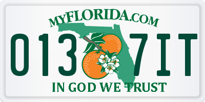 FL license plate 0137IT