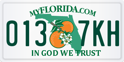 FL license plate 0137KH