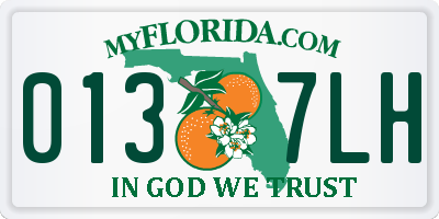 FL license plate 0137LH