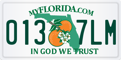 FL license plate 0137LM
