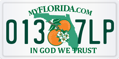 FL license plate 0137LP