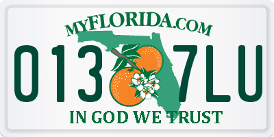 FL license plate 0137LU