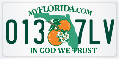 FL license plate 0137LV