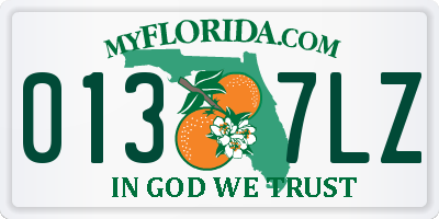 FL license plate 0137LZ