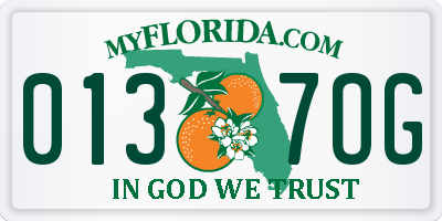 FL license plate 0137OG