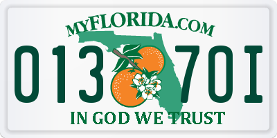 FL license plate 0137OI