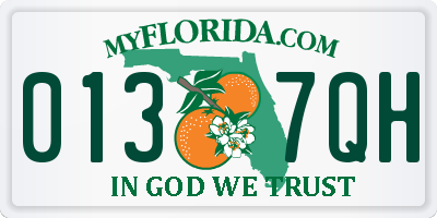 FL license plate 0137QH