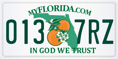 FL license plate 0137RZ
