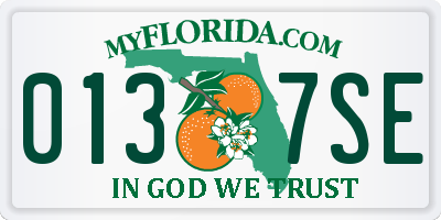 FL license plate 0137SE