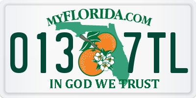 FL license plate 0137TL