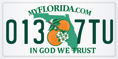 FL license plate 0137TU