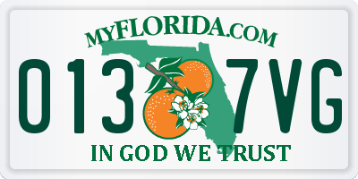 FL license plate 0137VG