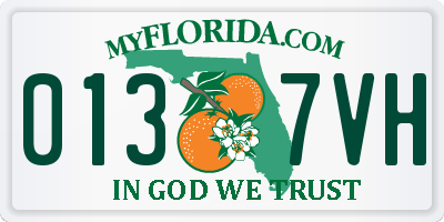 FL license plate 0137VH