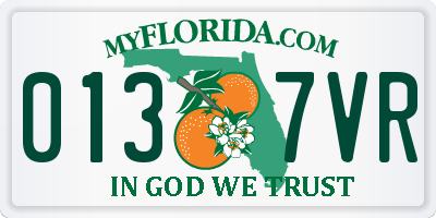 FL license plate 0137VR