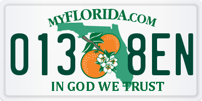FL license plate 0138EN